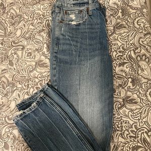 Abercrombie high rise mom jean